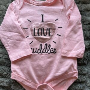 Peach long sleeve clip vest