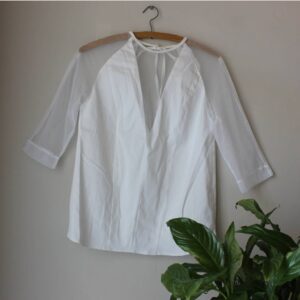 Half mesh top