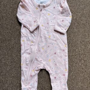 Floral pink woolworths baby grow