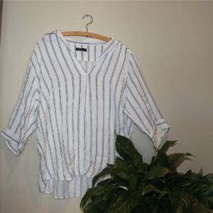 White stripped blouse from Cotton on