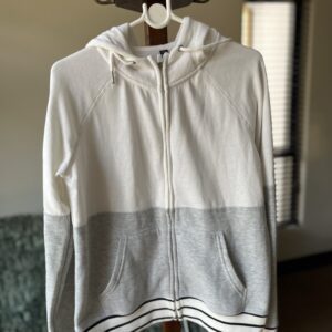 White & Grey zip up hoodies