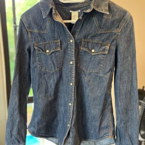 Denim long sleeved shirt