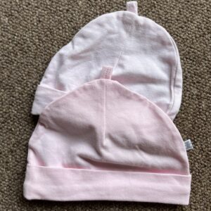 Pink beanie with bow
