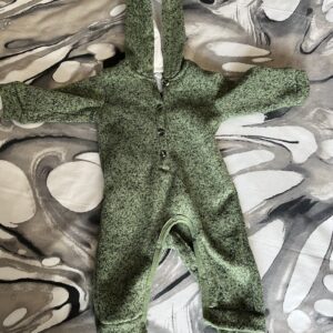 Green Winter Baby Grow