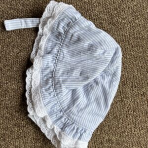 Blue and white strip sun hat
