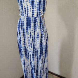 Size 12 - Super cute cut-out tie-dye blue and white maxi dress by Free2bu from Edgars - never worn