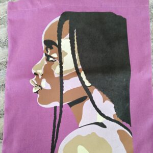Purple shopper bag
