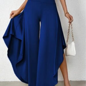 Brand new blue asymmetrical pants - size MEDIUM