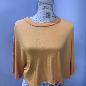 Yellow crop t shirt from H&M