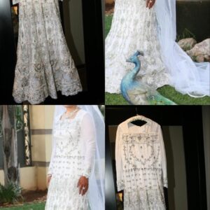 Long sleeve wedding gown